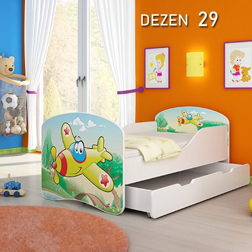 Olimp Sport dečiji krevet drveni 180x80cm sa fiokom i gratis dušek 45 dezena Cene