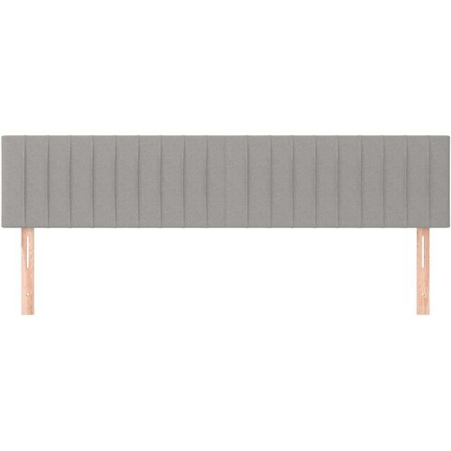 Uzglavlja 2 kom svjetlosiva 100x5x78/88 cm od tkanine Slike
