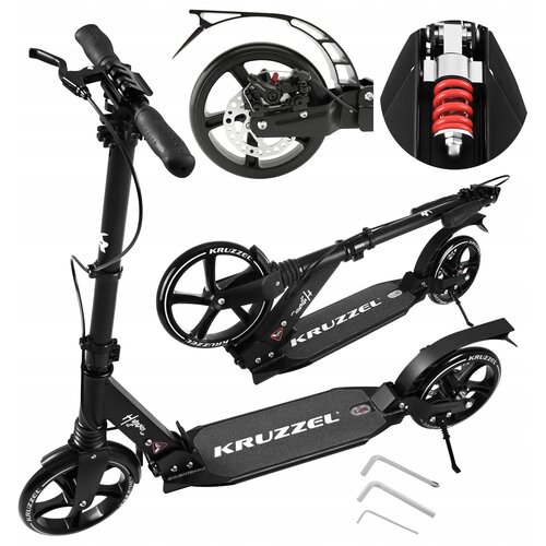  Alu. Preklopna kočnica za diskove suknje do 100 kg 200 mm Hyperion crno Cene
