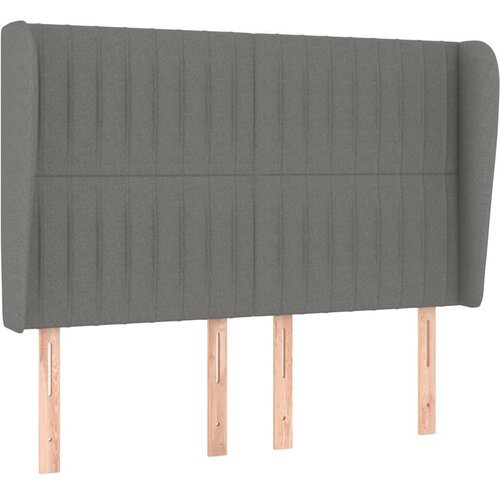 Maison Chic vzglavna omarica - nočna omarica - posteljna omarica z u&amp;scaron;esi temno sivo 147x23x118/128 cm blago, (21708550) Slike