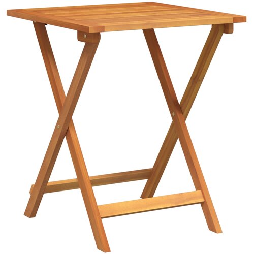 VidaXL sklopivi stolić za vrt Četvrtasti 60x60x72 cm Masivno drvo akacije Slike