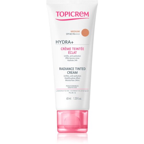 Topicrem UH FACE HYDRA+ Radiance Tinted Cream tonizirajoča vlažilna krema SPF 40 odtenek Medium 40 ml Cene