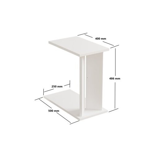 Hanah home klub sto Lun, 25x48,6x50 cm, Beli Cene