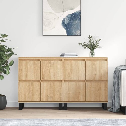 vidaXL Komode 2 kom boja hrasta sonome od konstruiranog drva Cijene