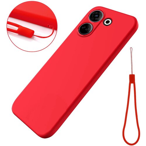 INORCO Za Tecno Camon 20 Pro 4G mehka podloga iz tekočega silikona za telefon, hrbtni pokrov, odporen proti padcem, (22035570) Slike