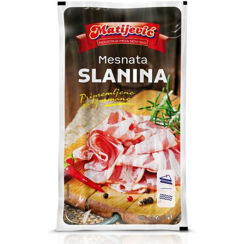 Matijević mesnata slanina vakum 1kg Slike