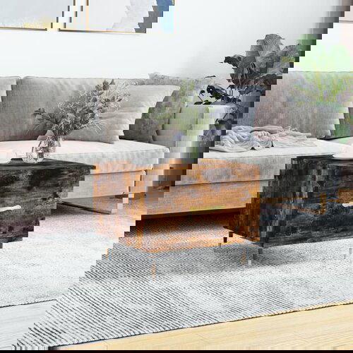 VidaXL Stolić za kavu boja hrasta 50 x 50 x 40 cm konstruirano drvo Slike