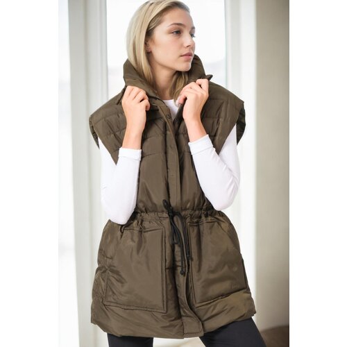 Dewberry Z6747 WOMEN'S VEST-KHAKI-1 Cene