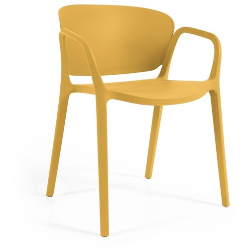 Kave Home Žuta plastična vrtna stolica Ania &amp;ndash; Slike