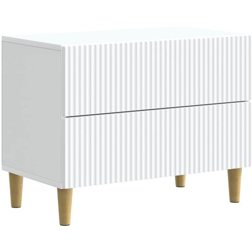 vidaXL Noćni ormar Bijela 62 x 34 5 x 48 cm Konstruirano drvo - Bijela Cene