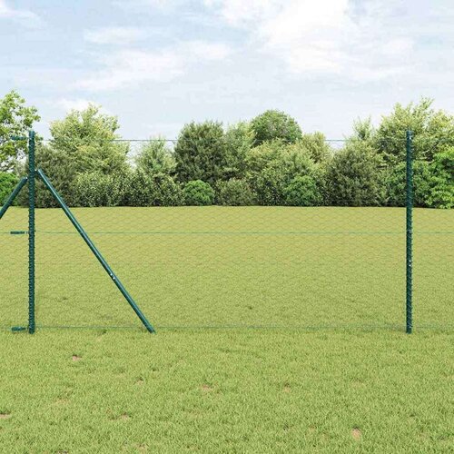  Stup za ogradu Siva 100 x 1 4 m (36 mm mreža) Čelik i PVC Cijene