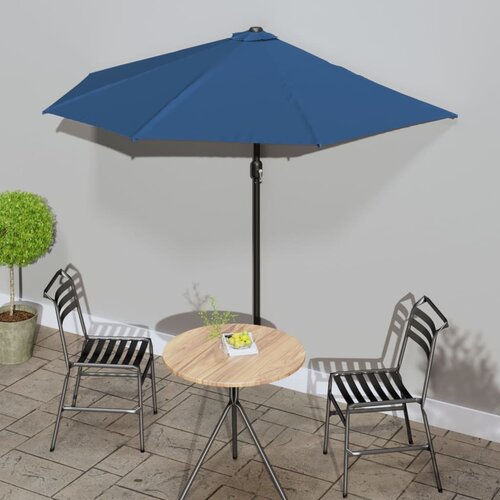 Balkonski suncobran plavi 270 x 144 x 222 cm polukružni Cijene