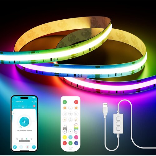 PAUTIX pametni USB LED trak z glasovnim upravljanjem in daljincem &amp;ndash; 3 m Slike