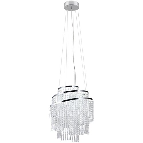 Tri O LED viseča svetilka v srebrni barvi &amp;oslash; 48 cm Pomp &amp;ndash; Slike