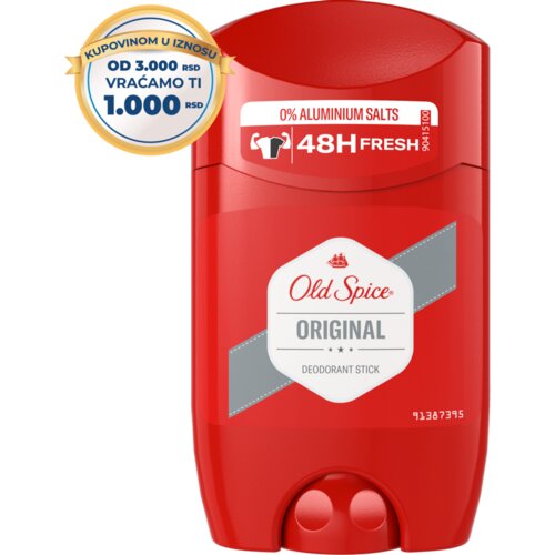 Old Spice Original deodorant v stiku brez aluminija 50 ml za moške Cene