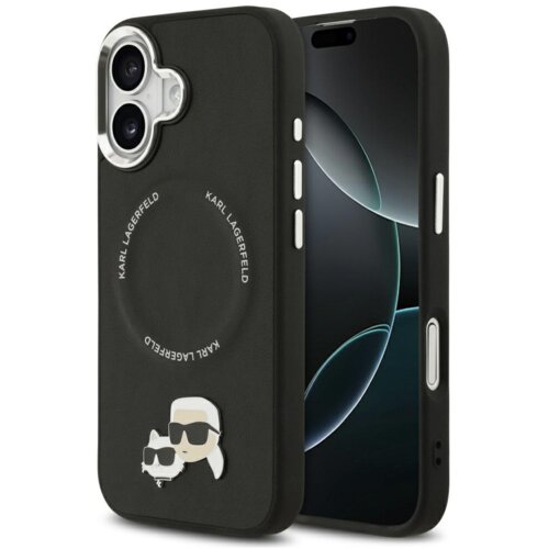 Karl Lagerfeld Originalen ovitek MagSafe iPhone 17 - Heads - črn - KLHMP17SPSMLRKCK Cene