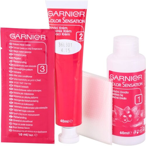 Garnier color Sensation trajna barva za lase 40 ml odtenek 4,15 Icy Chestnut Cene
