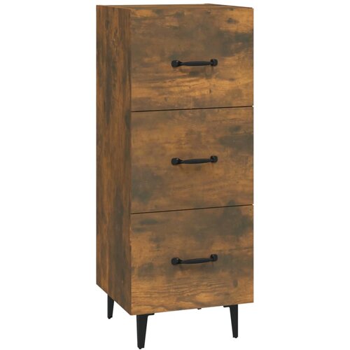 Maison Chic Komoda - Predalnik dimljeni hrast 34,5x34x90 cm inženirski les, (21718135) Slike