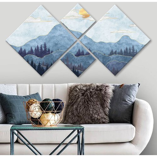 Wallity slika 4MDF1469396954, 60x115 cm, 4 dijela Cene