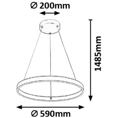 Rabalux othello visilica led 36W 3000K-6000K Cene