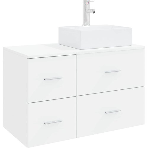  Set namje&amp;scaron;taja za kupaonicu 2 kom. Bijela Konstruirano drvo 49,5 x 41 x 79,5 cm Slike