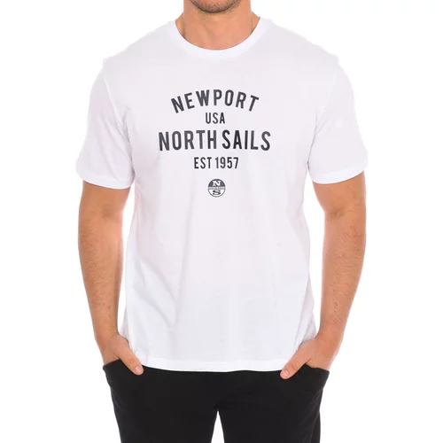North Sails Majice s kratkimi rokavi 9024010-101 Bela