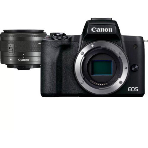 Canon EOS M50 Mark II Black+ EF-M 15-45 mm IS STM digitalni fotoaparat Slike