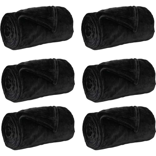  Pokrivači za bacanje 6 pcs Crna 220 x 240 cm Runo Slike