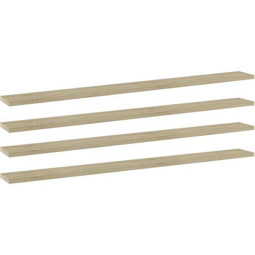 vidaXL Dodatne police za omaro 4 kosi sonoma hrast 100x10x1,5 cm Cene