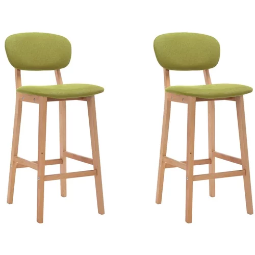  Barski stolčki 2 kosa zeleno blago