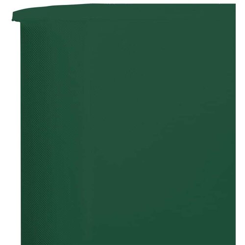 6-panelni vetrobran tkanina 800x160 cm zelen, (20610456) Cene