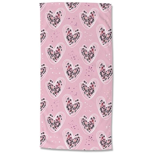Good Morning Ružičasti ručnik za plažu od samta za djecu 75x150 cm Femke – Cijene