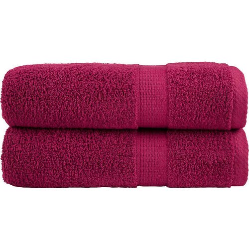 VidaXL Premium kopalne brisače 2 kosa bordo 100x150 cm 600 g/m2 bombaž Slike