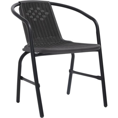 Maison Chic Vrtni stoli - Stol za vrt 4 kosi plastika, ratan in jeklo 110 kg JS1550, (21877369) Cene