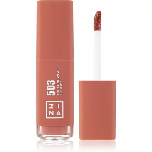 3INA The Longwear Lipstick dolgoobstojna tekoča šminka odtenek 503 - Nude 6 ml