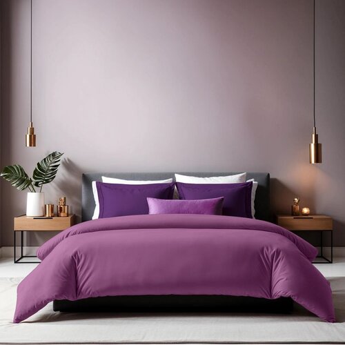  tonne viole - 40 purple ranforce double quilt cover (fr) (it) (de) Cene