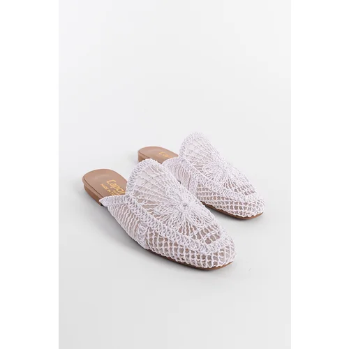 Capone Outfitters Knitted Knitwear Closed Toe Women's Slippers