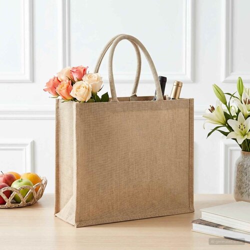  Torbe od jute 10 Prirodna 42 x 33 x 19 cm 100% Jut - Prirodna 42 x 33 x 19 cm 10 Slike