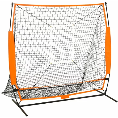 vidaXL Vadbena mreža za baseball črna 174x76x158,5 cm