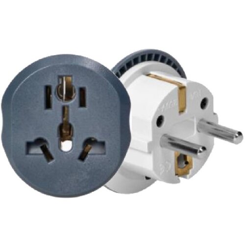 Mit El travel adapter 168 svetski (uk, sad, aus) na evropski 13A Slike