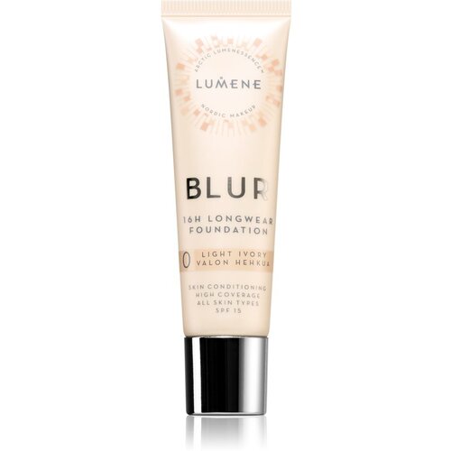 Lumene Blur 16h Longwear dugotrajni puder SPF 15 nijansa 0 Light Ivory 30 ml Slike