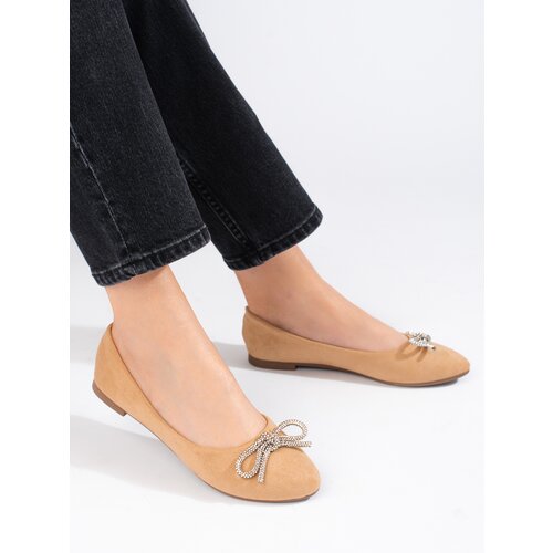 SHELOVET Classic women&amp;#039;s ballerinas beige Slike