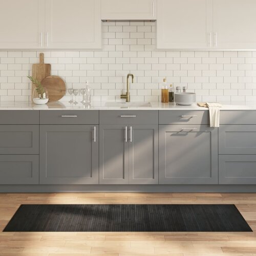 vidaXL Tepih pravokutni sivi 60 x 200 cm od bambusa Cijene