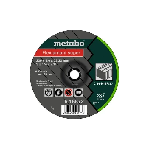 Metabo 616660000 ploča za grubu obradu s glavom 22.23 mm 10 St.