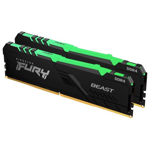 Kingston 16GB FURY Beast RGB 3200MHz DDR4 memorija | KF432C16BBAK2/16 Slike