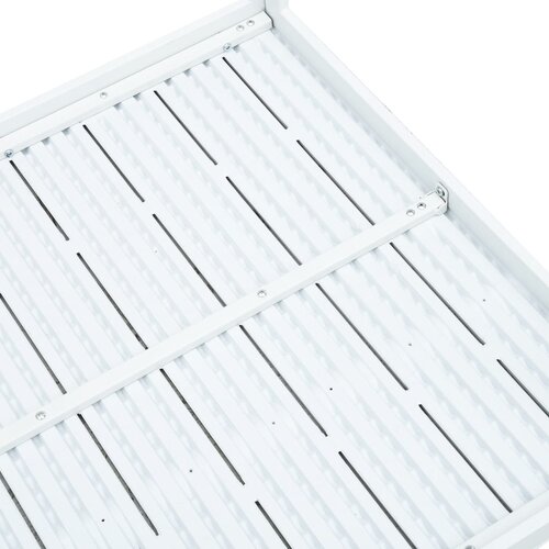  Stolić za kavu bijeli 78 x 78 x 74 cm HDPE s izgledom drva Slike
