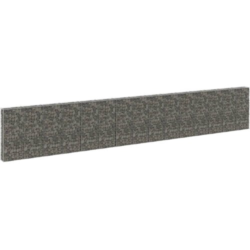 vidaXL gabionski zid s poklopcima od pocinčanog čelika 900x30x150 cm Cijene