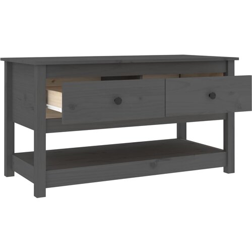  Stolić za kavu sivi 102x49x55 cm od masivne borovine Slike