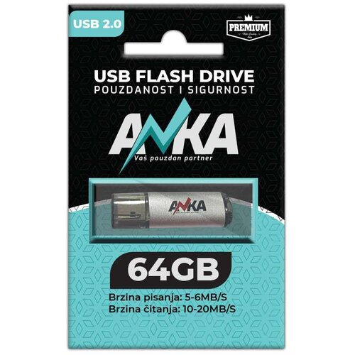  FLASH DRIVE 64GB 2.0 WS5-6MB/S RS 10-20MB/S ANKA Cijene