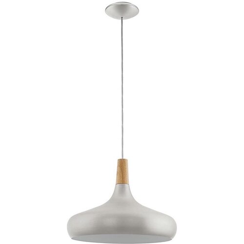 Eglo 901182-Luster na sajli SABINAR 1xE27/40W/230V prečnik 40cm srebrna Cene